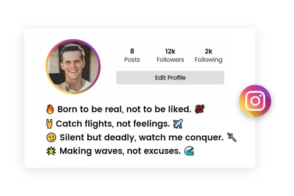 instagram bio